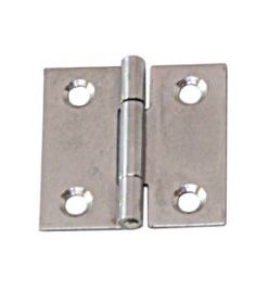 Scharnier käntig Edelstahl matt 30 x 30 x 0.8mm