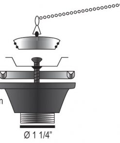 1 1/4" Auslauf-Set