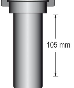 1 1/2" gerades Ablaufrohr