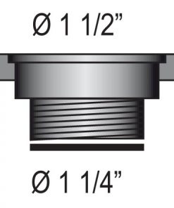 Reduzierstück von 1 1/2" auf 1 1/4"