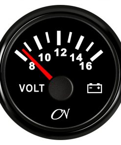 CN-Instrument Voltmeter 12V schwarz/schwarz