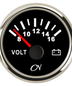 CN-Instrument Voltmeter 12V schwarz/chrom