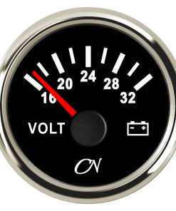 CN-Instrument Voltmeter 24V schwarz/chrom