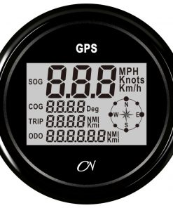 GPS Tacho digital + Kompass schwarz/schwarz