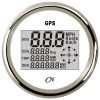 GPS Tacho digital + Kompass weiß/chrom cn0885w