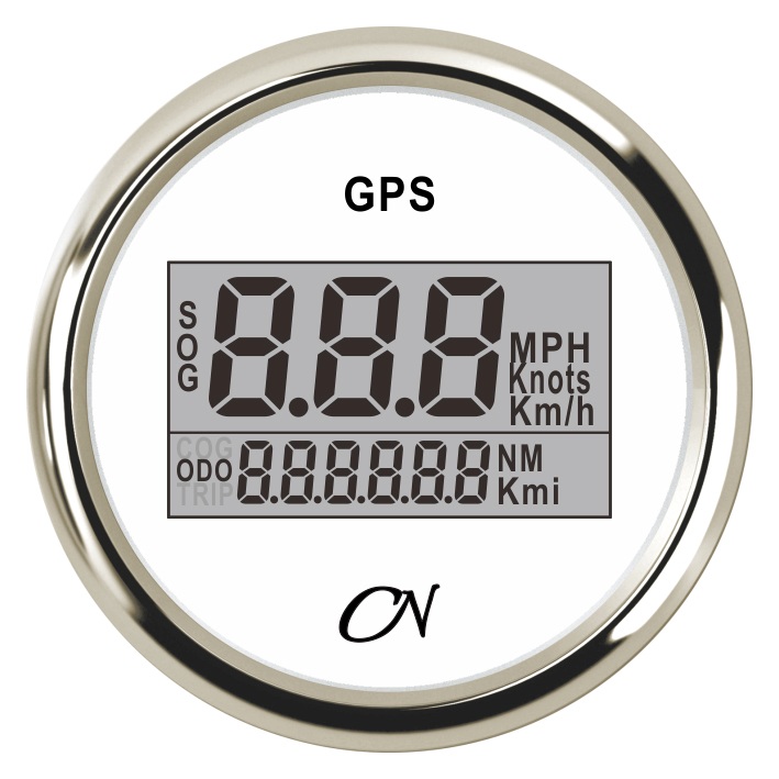 CN-Instrument GPS-Tacho Digital weiß/chrom CN-Instrument GPS-Tacho Digital weiß/chrom