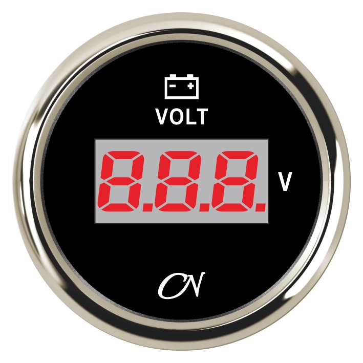 CN-Instrument Voltmeter DIGITAL schwarz/chrom CN-Instrument Voltmeter DIGITAL schwarz/chrom