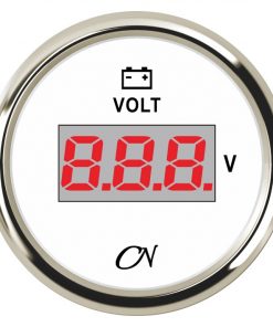 CN-Instrument Voltmeter DIGITAL weiß/chrom