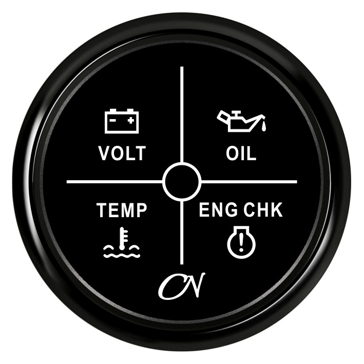 4fach Anzeige Spannung.Öldr.Temp.Check schw./schw. 4fach Anzeige Spannung.Öldr.Temp.Check schw./schw.