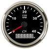 CN Drehzahlmesser max. 4000U schwarz/chrom cn124000sc