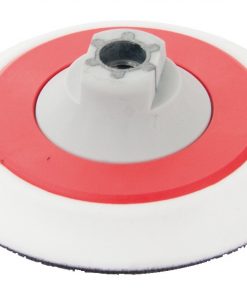 Polierteller WEICH M14 122mm weiß/rot