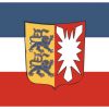 Flagge 20 x 30 cm SCHLESWIG-HOLSTEIN (Wappen) dvsh20w