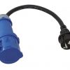 Adapterkabel 0.4m Schuko-STECKER >CEE-Kupplung ec34