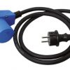 Adapterkabel 1.5m Schuko St./CEE Winkelk+Schuko K. ec43