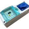 Kleinverteilergeh.m.FI-Schalter+2er CH-Steckdose ec712