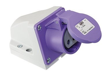 CEE-Aufbausteckdose max.24V 32A 2-polig CEE-Aufbausteckdose max.24V 32A 2-polig