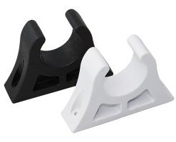 Rohrklemme schwarz für Durchmesser 12.5mm bzw.1/2"