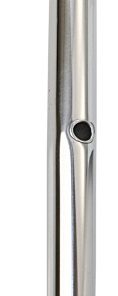 Relingstütze 610mm Edelstahl mit 2.Durchz. 25.4mm