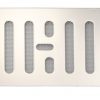 Lüftungsblech Edelstahl 229 x 76mm mit Screen ek46805