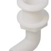 Borddurchbruch Acetal 1 1/2" weiß 90°-Winkel ek47643