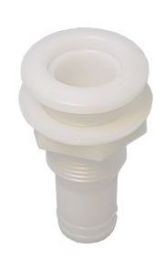 Borddurchbruch Acetal 1/2" weiß