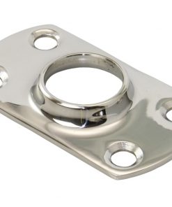 Relinganschweißfuß rechteckig AISI316 90° für 25mm