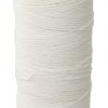 Orig.PES Garn weiß grob gewachst (160m Spule) ga21