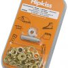 SB-Packung Messingösen m. Werkzeug 10mm (25St) gh20