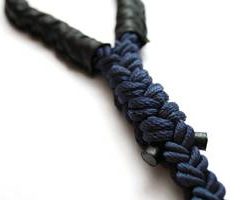 Polyester Quadrat-Festmacher schwarz 16mm