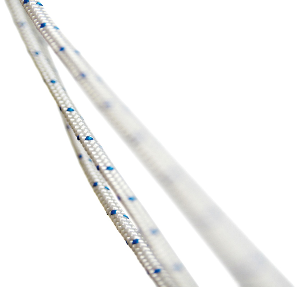 Polyester 8-fach Flaggleine weiß 1.0mm Ro. a 250m Polyester 8-fach Flaggleine weiß 1.0mm Ro. a 250m