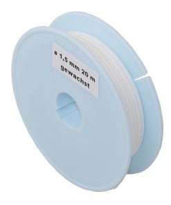 Takelgarn 20m x 1.5mm gefl. gewachst WEISS