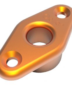 Decksdurchführung Alu 9mm ID Orange