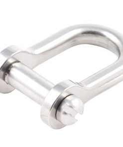 Edelstahlschäkel mit Schlitzbolzen 9mm breit