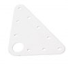 hartes Kunststoff-Kopfbrett weiß 113 x 98mm hd079