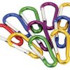Alu-Karabinerhaken farbig sort. 50mm <10St.Pack> kk5506