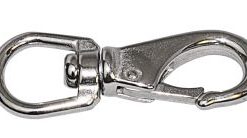 Edelstahl-Schnapphaken;Wirbel;großes Auge; L:85mm
