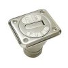 Tankeinfüllstutzen 38mm WASSERR AISI316 eckig kk81038