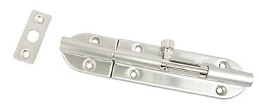 Schubriegel Typ BS Edelstahl gebürstet 90mm Schubriegel Typ BS Edelstahl gebürstet 90mm