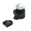 Druckknopfriegel mit Rosette eckig verchromt ladplrocr