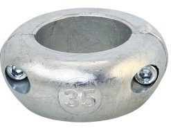 Wellenanode, ringförmig Zn 65mm, für Welle 25mm