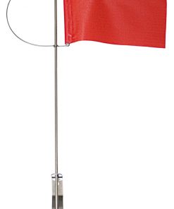 Verklicker mit Seitenhalter und Tuch rot 100mm