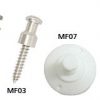 MINAX-Schnellverschl.Oberteil schwarz(100-St.Pack) mf01 07