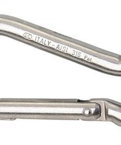 Edelstahl-Karabinerhaken AISI316 50mm