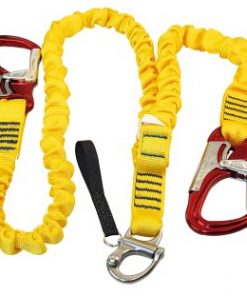 Lifeline elastisch 2 Karabiner + 1 Schnappschäkel