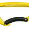 Alu-Karabiner TRAPPER BENT GATE asym. gelb/schwarz nb769cn0400