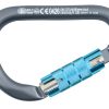 Alu-Karabiner HMS TWIST LOCK grau/weiß/azur nb786dpb5pb
