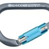 Alu-Karabiner HMS AUTO BLOCK grau/weiß/azur nb786dpb5vb