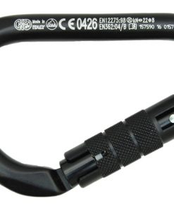 Alu-Karabiner HMS TWIST LOCK schwarz