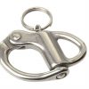 Schnappschäkel Wirbelauge 87mm Edelstahlguss nb9503