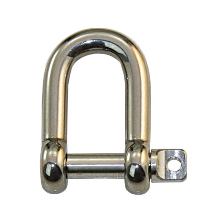 Edelst.-Schäkel geschm. D-Form halblg. 5mm Edelst.-Schäkel geschm. D-Form halblg. 5mm
